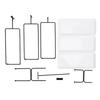 3 Tier Dessert Stand Fruit Display Tray Metal Frame Dishwasher Safe Easy Assembly and Disassembly Self Serve Pastry