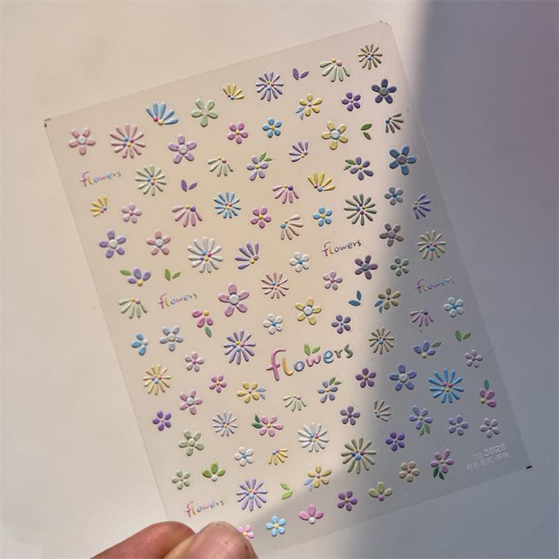 1PCS French Jelly Nail Stickers Dreamy Bubble Meteor Butterfly Star Moon Self Adhesive Stickers For Nail DIY Nail Art Decoration