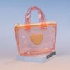 Compact Solid Color Heart-Shaped Storage Bag Mini Waterproof Coin Purse Handheld Keychain Earphone Bag Water Splashing Festival