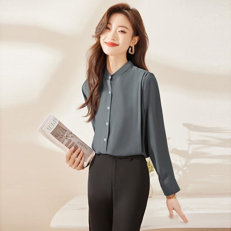 Women's New Chinese Style Stand-Collar Chiffon Shirt