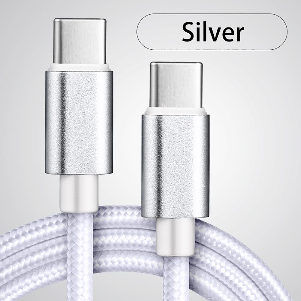 

66W 5A Nylon Braided Usb C Fast Charging Cable 1m 2m 3m for Iphone 15 16 Pro Max Samsung S24 Xiaomi OPPO Charging Cable 1m