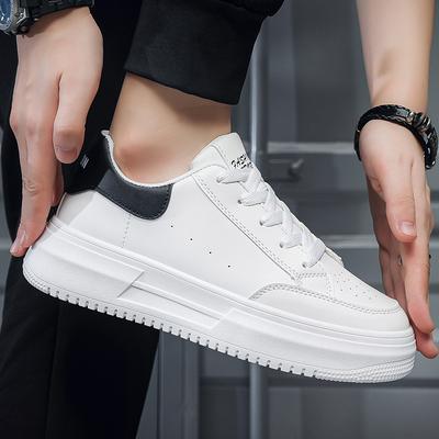 Scarpe Casual da Uomo Bianche alla Moda Traspiranti per Esterno Leggere Scarpe da Corsa Platform Comode Sneakers Sportive Scarpe da Tennis