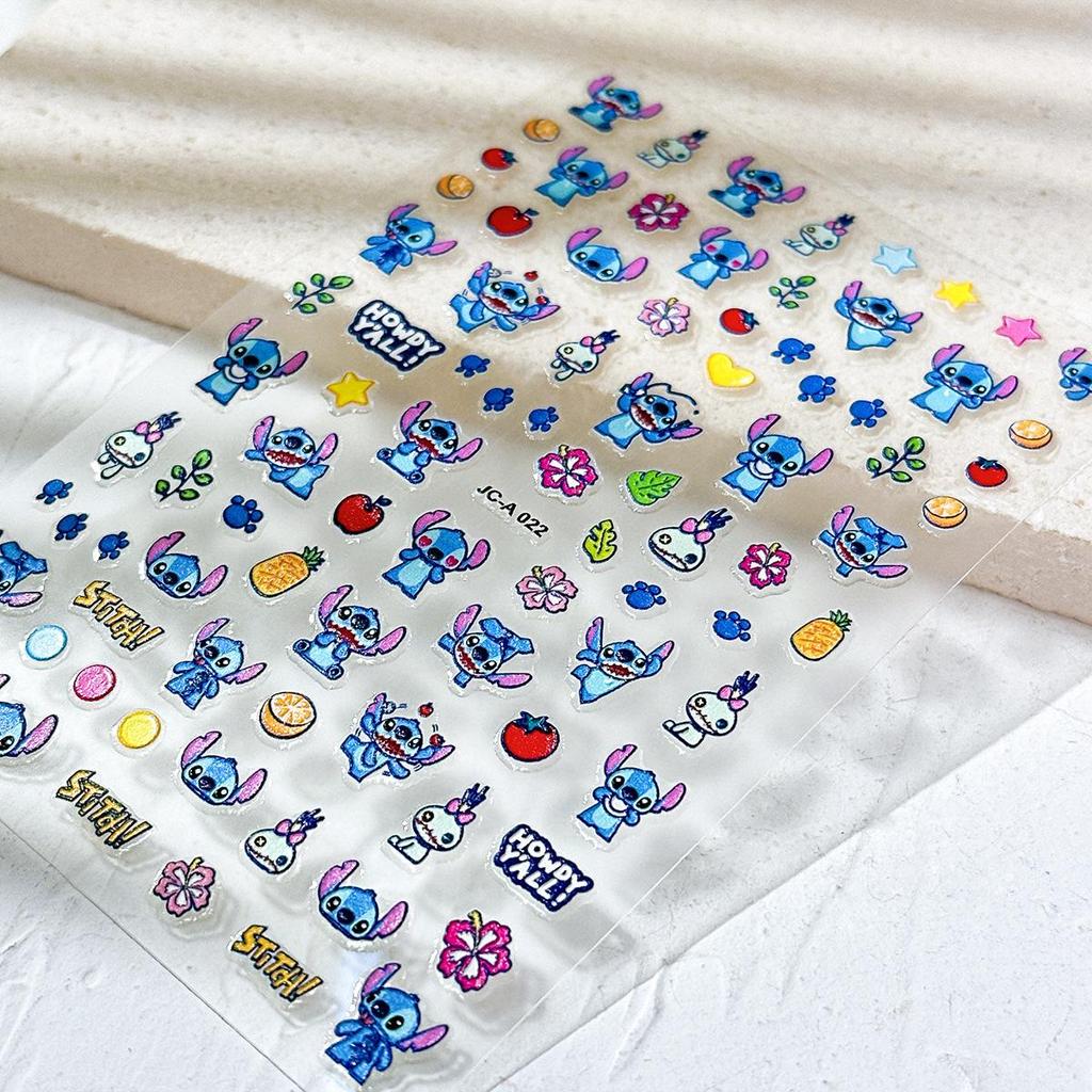 3D & 5D Embossed Cartoon Nail Stickers: Cute Small Decal Patterns and Ornaments for Nail Decoration