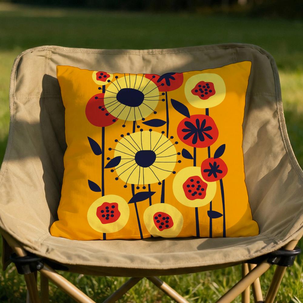 Plants and Flowers Cushion Cover Soft Reversible  Durable Pillow Cover  MultiScene Use for Home  Car Daily Comfort 30X30cm