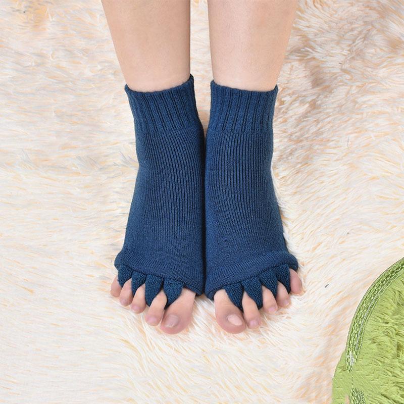 Fashionable Five Finger Toe Socks For Women With Breathable Cotton And Massage Benefits
