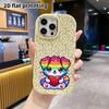 Phone Case: 2D Flat Design Suitable for iPhone 18 17 16 15 14 13 Pro Protective Case, Couple Style, Rainbow Puppies, Christmas and Halloween Gifts