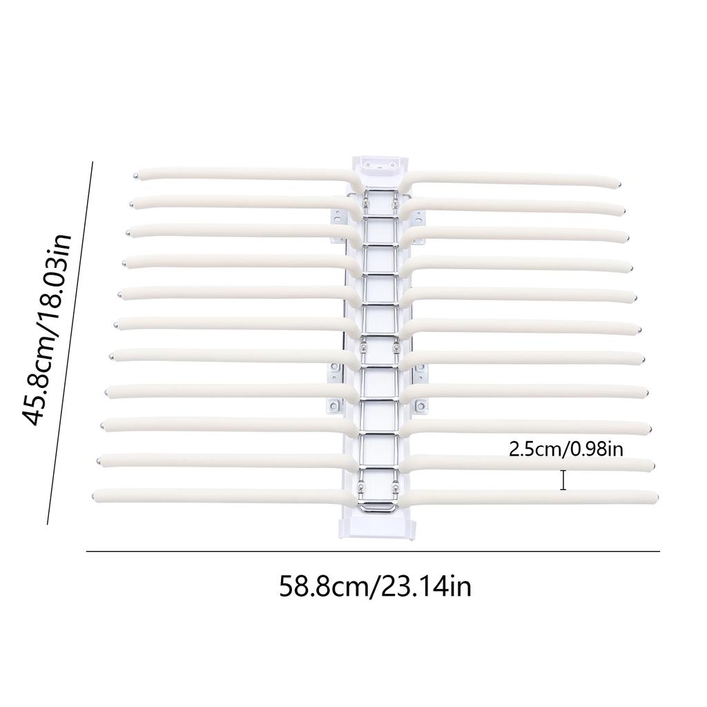 Pull Out Trousers Rack 22 Arms Steel Pants Hanger Bar Clothes Organizers for Closet for Space Saving and Storage