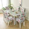 Floral Chair Covers For Dining Room Printed Stretchable Dining Chair Slipcover Washable Removable For Kitchen Hotel Restaurant