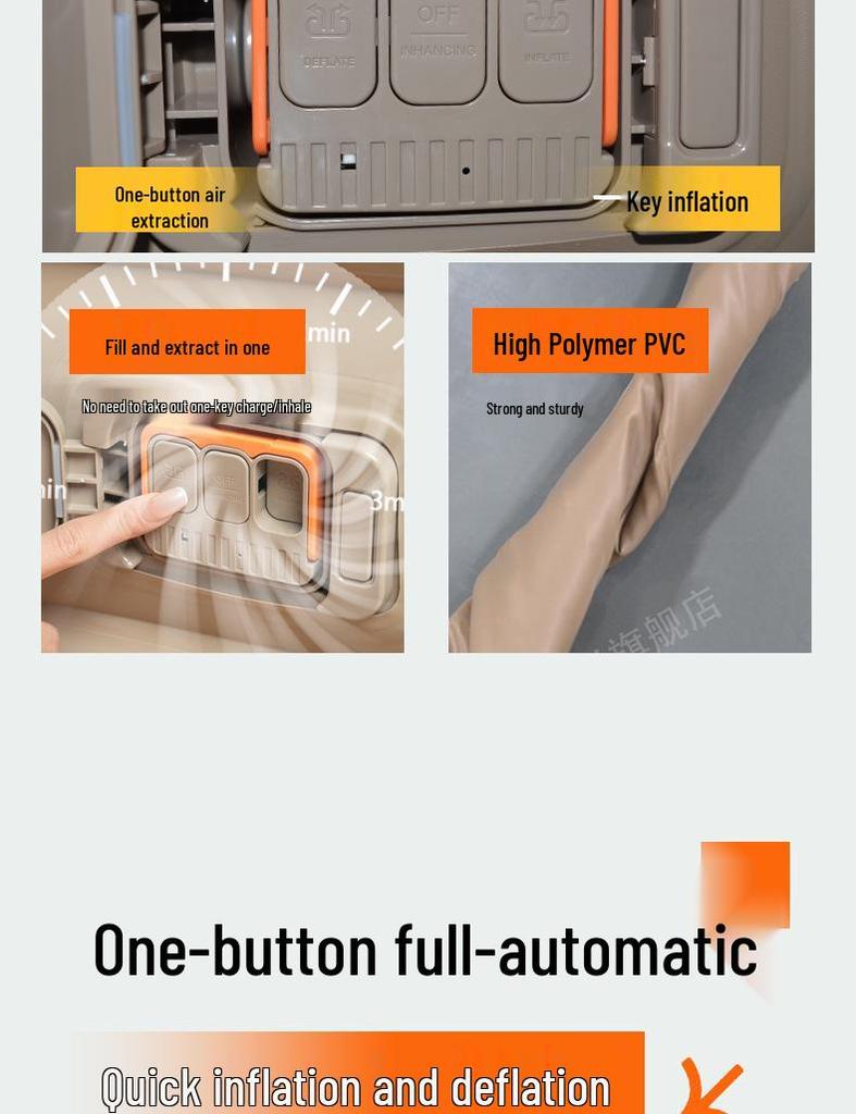 Cross-Border Automatic Inflatable Mattress - Portable Outdoor and Indoor Camping Bed