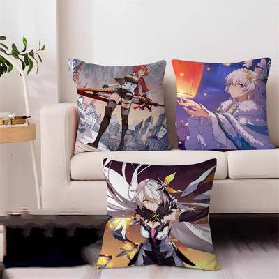 H-Honkai Impact Anime Cartoon Kissenbezug Design Kissenbezug Dekor Feiertagsdekoration