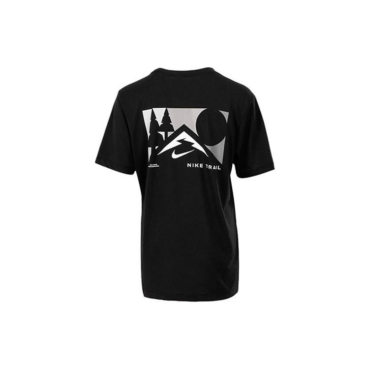 Nike U Nk Df Tee Db Trail Ssnl Sport Short Sleeves T Shirt Men s Black DD4465-010 L