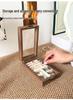Compact Jewelry Storage Box: Solid Wood Black Walnut Display Stand for Necklaces, Earrings, Studs, Rings, and Bracelets.