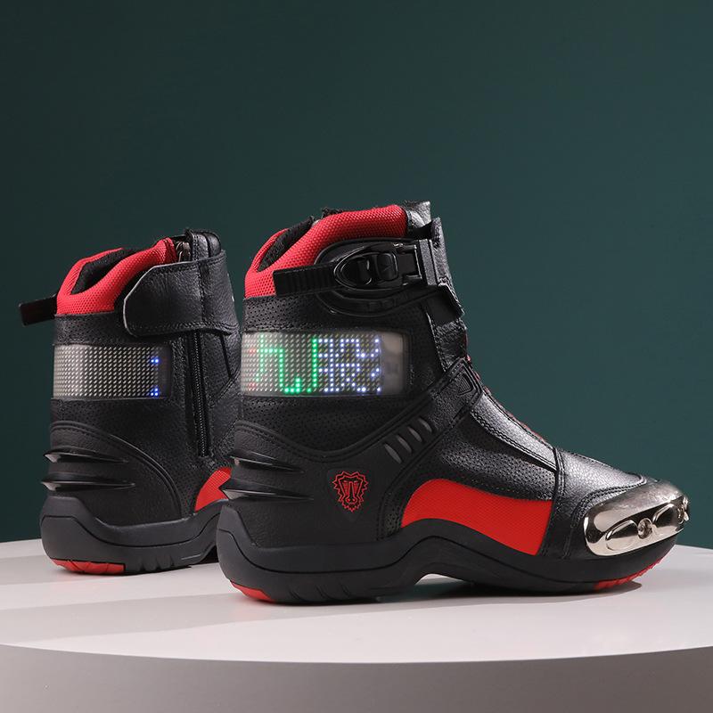 

Новая мотоциклетная обувь, тренировочная обувь для локомотива, обувь для велоспорта на открытом воздухе, мужские спортивные ботинки, рыцарские ботинки, мужские короткие ботинки 47 красный