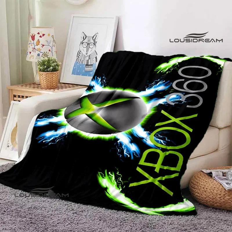 X-BOX LOGO printing blanket Flange Warm and beautiful blanket soft comfort bed blanket Home travel blanket birthday gift