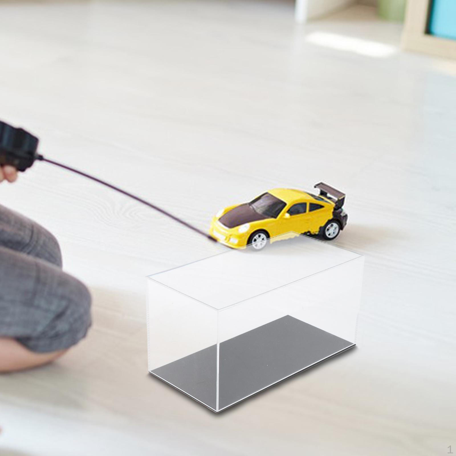 

Acrylic Display Case Model Car Showcase Crafts Countertop Clear Collection Stand for 26cmx14cmx12cm