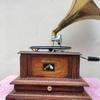 Vintage Revival: Designer Wind-Up Gramophone - An Elegant Phonograph for Home or Office Decor With Drawer