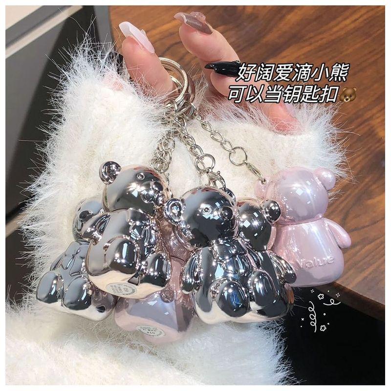Art Value - Metallic Bear Keychain Velvet Lip Mud - 6 Colors