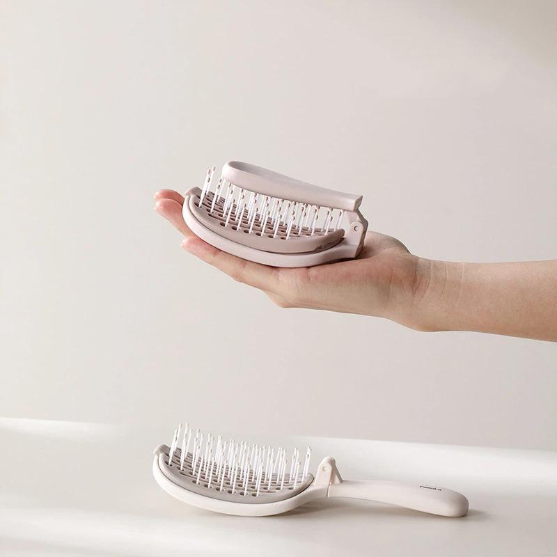 Portable Folding Hair Teasing Comb - Easy Clean High Volume Styling Comb for Travel & Home Use, Detangling & Volumizing Hair Tool for Women