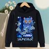 KPop Demon Hunter Rumi Cartoon Girls Boy Hooded Sweatshirt Warm Children's Korean Wave Fashion Casual Tops Casual Girls Clothing