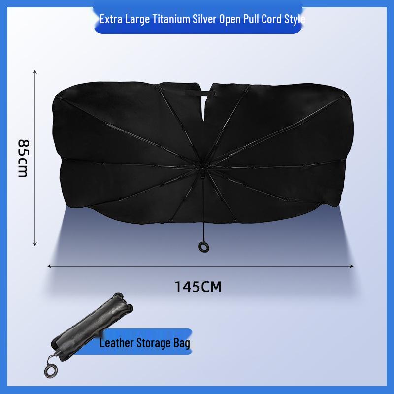 Car Sunshade Umbrella: Front Windshield Heat Insulation and Sun Protection