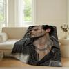 Spanish Singer Abraham Mateo Blanket For Sofa Office Bed Plane Travel Sleep Read Relax Camping Soft And Warm