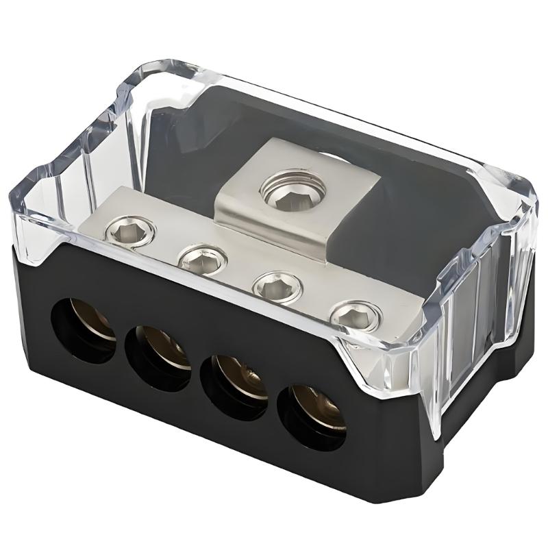Universal Auto Sound Speaker Power Ground Wire Distribution Block High Performances Connector for Easy Stereo System 1