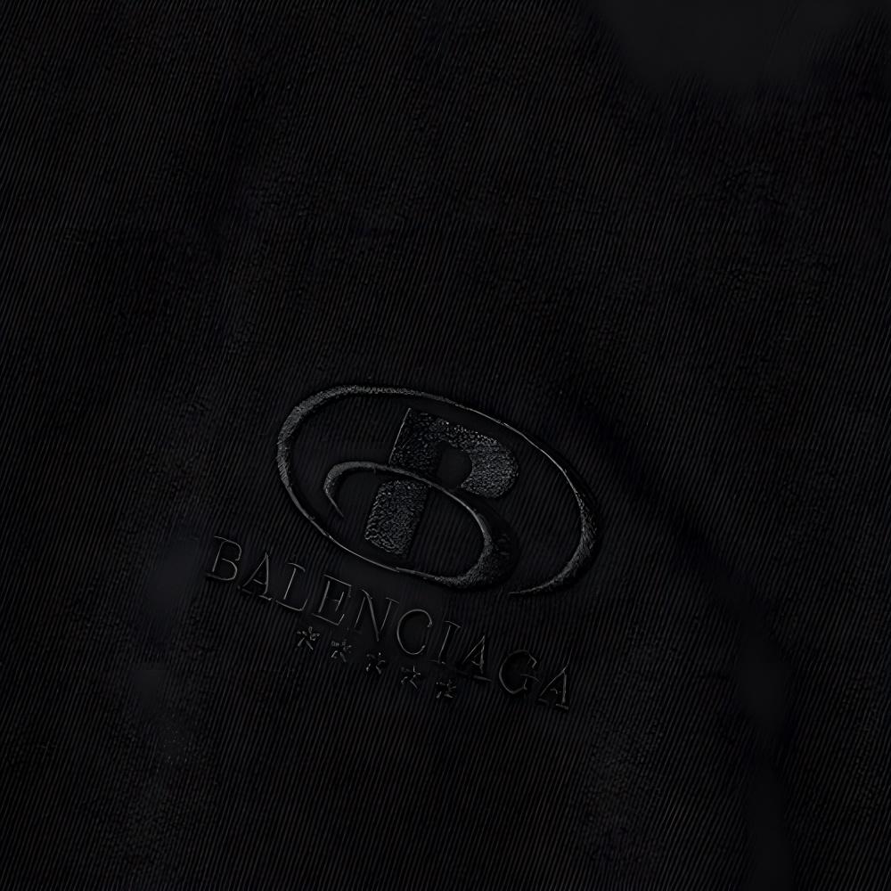 Balenciaga Back Logo Popover Hoodie 'Black' Men's 674986TLV971069