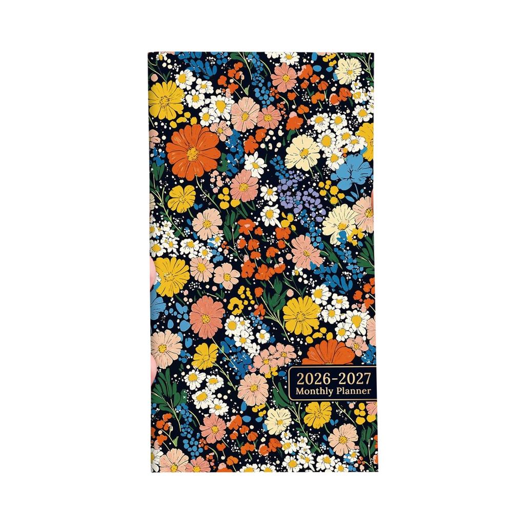 Pocket Calendar 2026-2027 - Date Planner, Portable Schedule Organizer,  Monthly & Yearly Planner