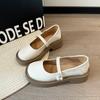 French Mary Jane Small Leather Shoes Women's 2025 New Summer with Skirt Shoes Women's Single Shoes Gentle Wind Evening Shoes