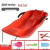 Durable Snowboard for Adults & Kids - Multi-Use Sled, Skateboard, and Sandboard with Cushion and Brake