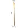 Portugal Gold Stainless Steel Cutlery Set: Four-Piece Knife, Fork, and Spoon Set for Steaks.