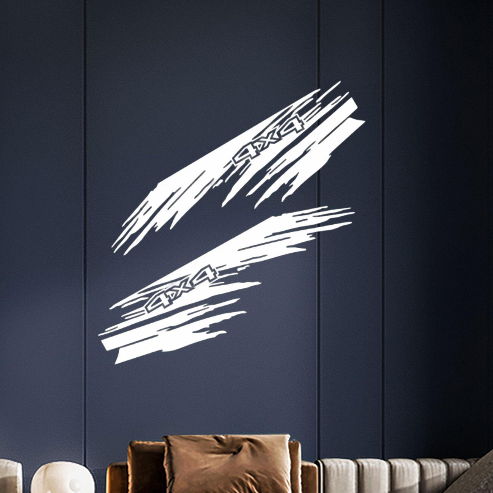 

2 шт. Автонаклейка Наклейки на борт автомобиля Линия талии для автобуса белый