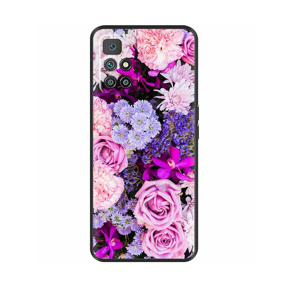 For Redmi 10 Case redmi10 Flowers Soft Phone Shell For Xiaomi Redmi 10 4G Cover For Redmi 10 Prime Cute Butterfly Cartoon Cases