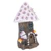Flower House Statue Solar Light Yard Lawn Ornament Decoration Solar Mushroom House Statue Light for 