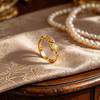 Gold Koi Fish Open Ring Adjustable Pisces Ring For Women Good Luck Jewelry