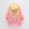 Autumn Girls Jacket Floral Fashion Windbreaker Coat Hooded Zipper Girls Outerwear Gifts Kids Clothes