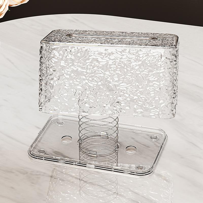Living Room Tissue Box Premium Luxury Desktop Organizer Napkin Paper Dispenser Multi Function Tissue Bag Paper Holder Essential