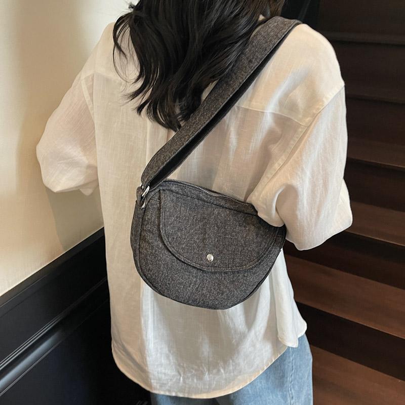 Geantă Denim Femei Geantă Mică de Umăr Geantă Crossbody