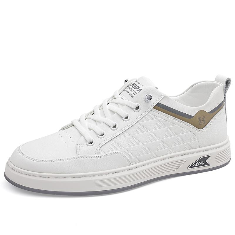 

Высококачественная брендовая мужская кожаная повседневная обувь, простые белые мужские туфли-оксфорды, массажная подошва, обувь для вождения на открытом воздухе, бесплатная доставка 44 белый