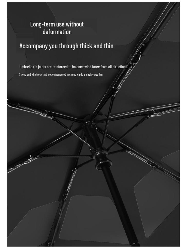 Ultra-Light Anti-UV Automatic Folding Umbrella: Crease-Free, Wrinkle-Free Sunshade & Sunscreen Parasol