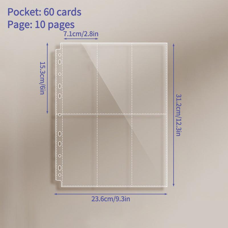 1-9 Grids Binder Photocard Photo Album Kpop Photocard Holder Card Collect Book Binder Kpop Binders Album and Inner Pages