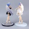 Anime Re:0 Figure Rem Action Figures PVC Angel Remu Figurine Desktop Ornaments White Angel Dress Remu Look Up Figure Toys Gifts