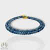 Blue Sapphire Rondelle Beaded Necklace | September Birthstone Jewelry