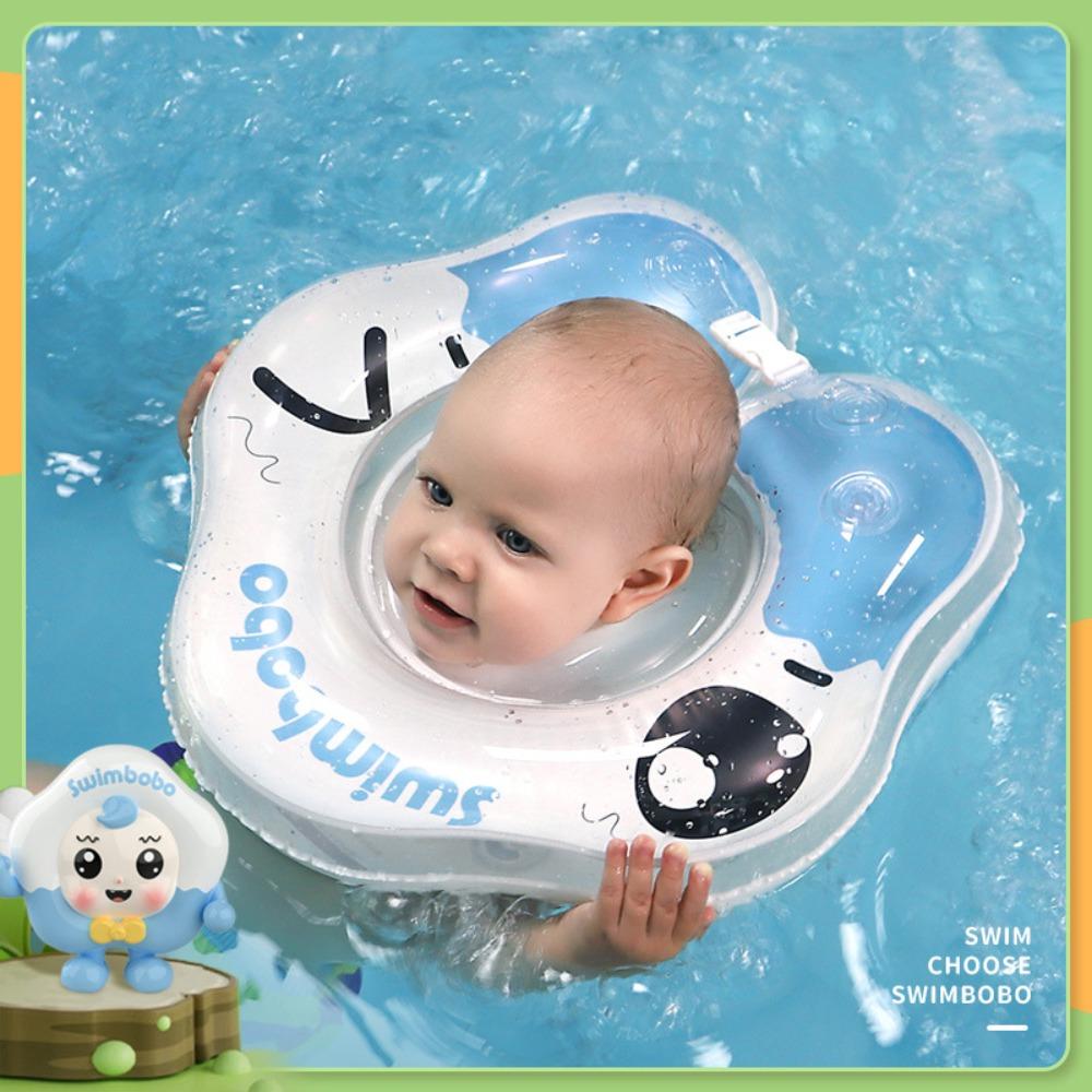 Cartoon Inflatable Neck Band for Newborn Babies Petal-shaped Baby Bath Collar  Swimming Pool