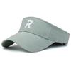 R Cotton Letter Hat Visor Cap Sun Protection Breathable Baseball Gifts Caps