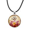 New Necklace Mandala Art Picture Rope Chain Glass Pendant Necklaces Sacred Geometry Yoga Om Fashion Jewelry Gift