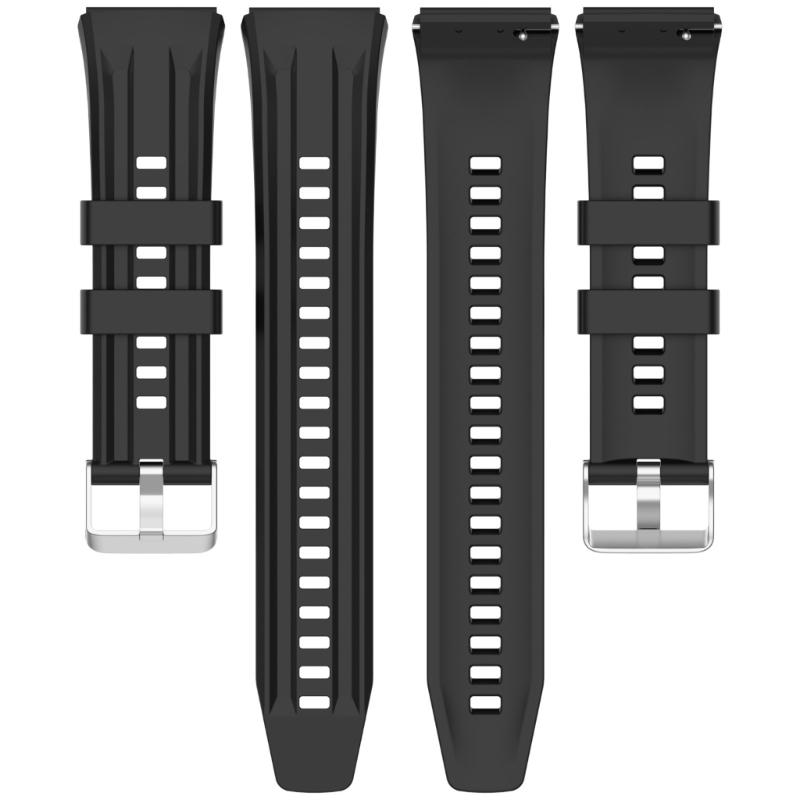 Schweißfestes Silikon-Ersatzarmband Geeignet für 46mm Smartwatch Verstellbare Sportarmbänder Wasserdicht Leichtes Design