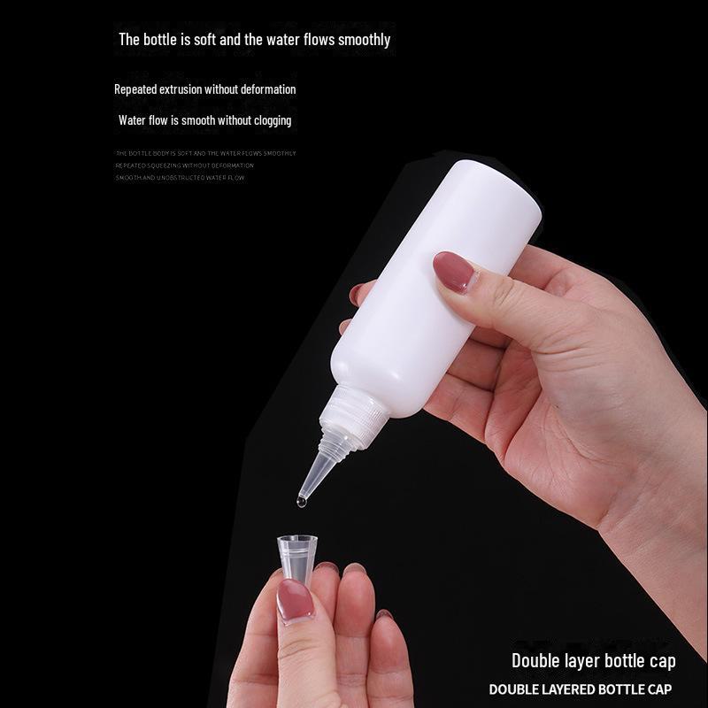 100ml Plastic Squeeze Bottle with Pointed Mouth for Liquid and Paste Filling