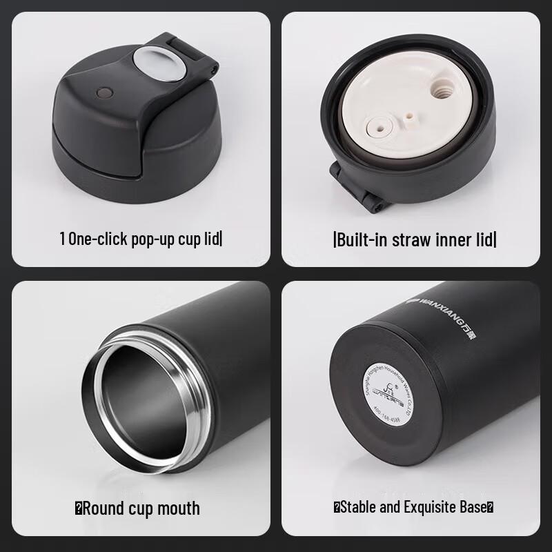 Wanxiang B9 Serie Isolerad Vattenflaska i Rostfritt Stål