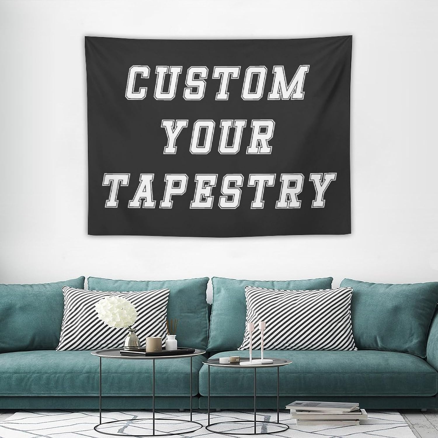 Textilien Unisex Custom Tapestry Upload Images/Text Customized Tapestry Wall Hanging Backdrop For Bedroom Dorm Wedding Multiple Sizes